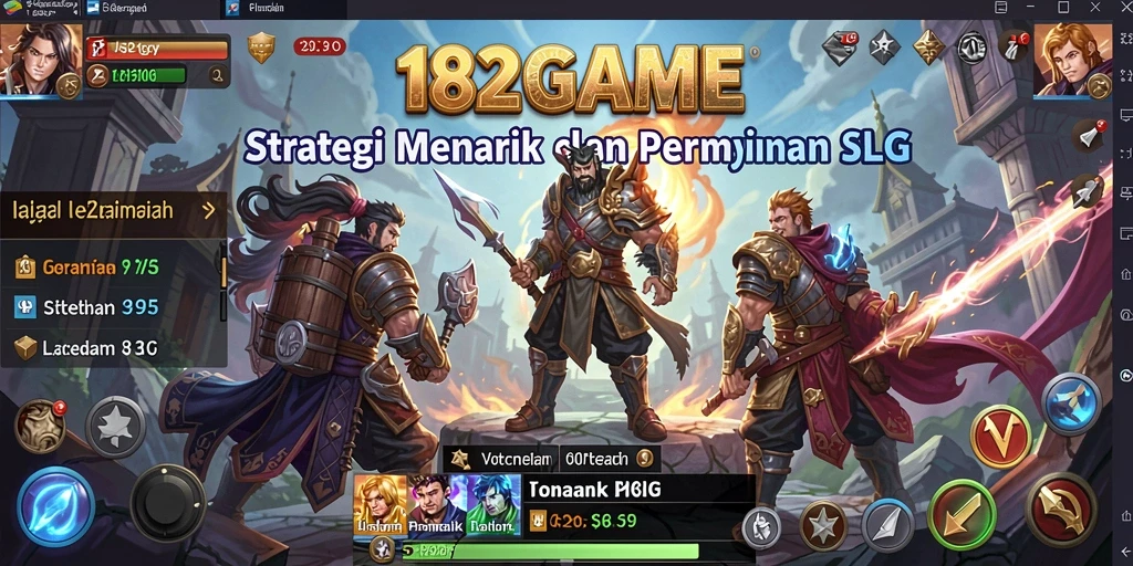 Tampilan gameplay 182GAME yang strategis dan mendebarkan.