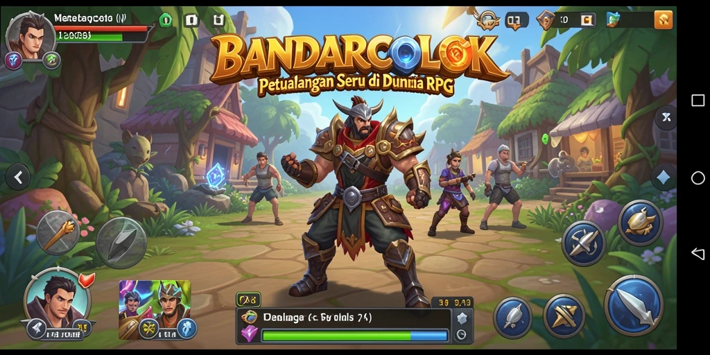 Tampilan gameplay seru dan mendebarkan dalam BANDARCOLOK.