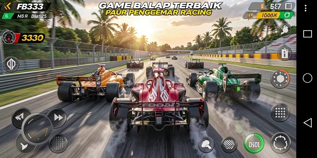 Gameplay seru dari balapan mobil di FB333.