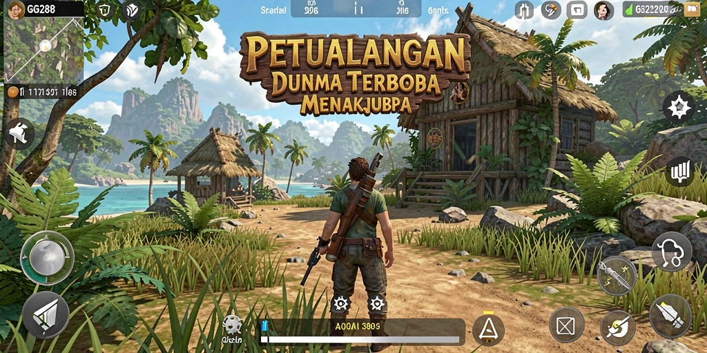 Tampilan gameplay GG288 yang epik di dunia terbuka.