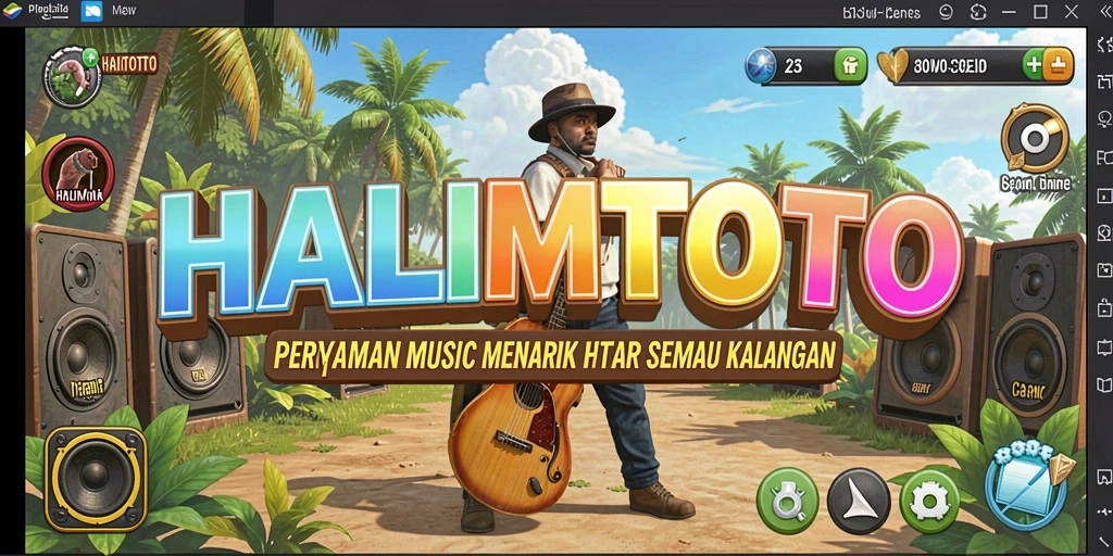 Tampilan gameplay HALIMTOTO yang seru dan interaktif.