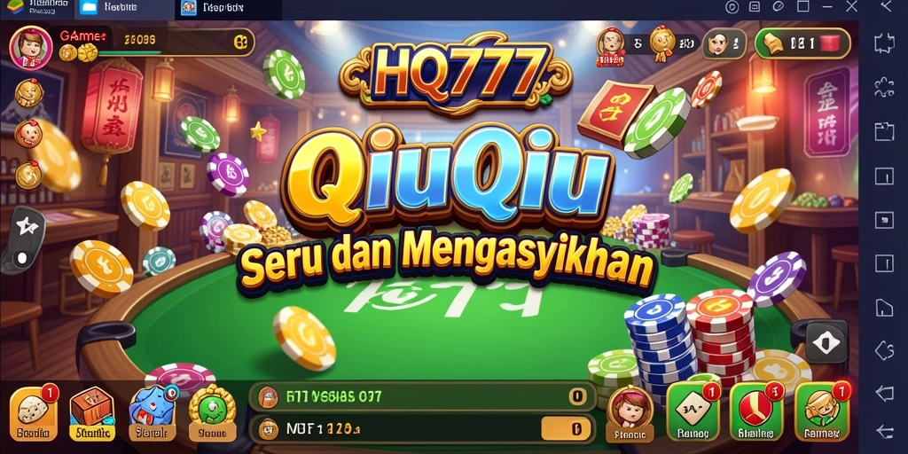 Tangkapan layar gameplay QiuQiu yang seru dan mendebarkan.