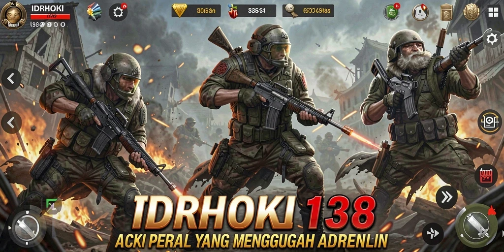 Gameplay seru IDRHOKI138 dengan aksi tembak-menembak yang intens.