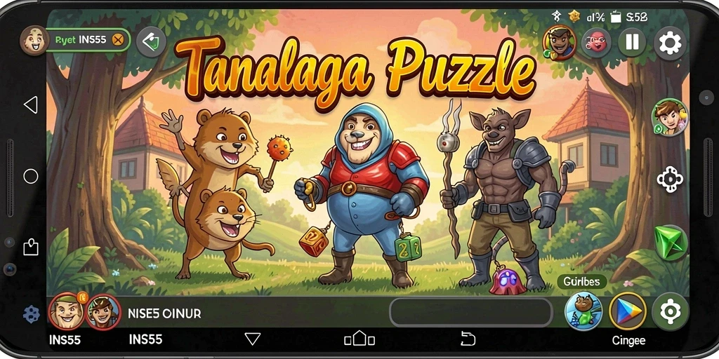 Screenshot dari gameplay menarik INS55 yang menunjukkan tantangan puzzle.