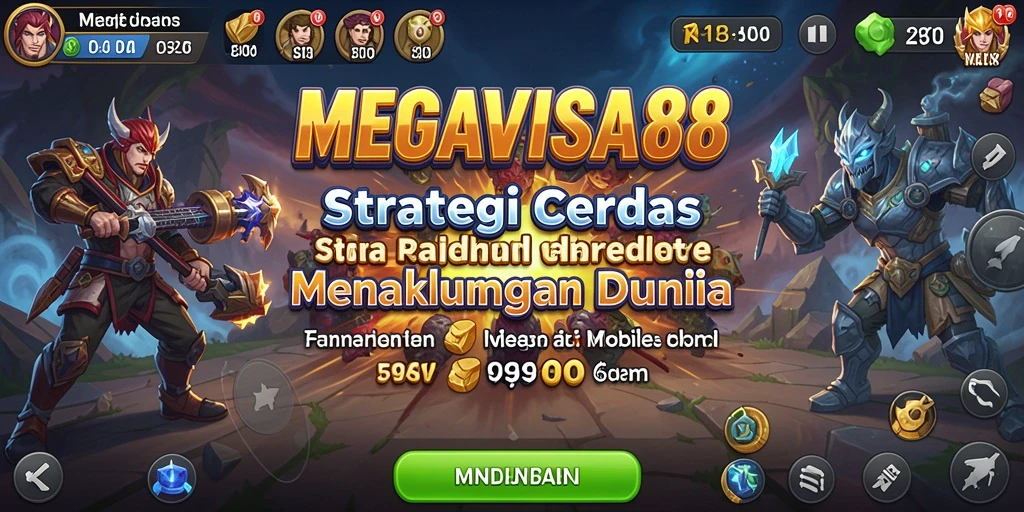 Tangkapan layar utama MEGAVISA88 menampilkan gameplay yang seru dan mendebarkan.