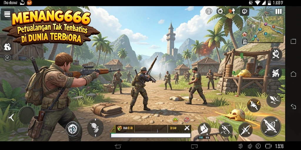Screenshot MENANG666 menampilkan petualangan gameplay di dunia terbuka yang luas.