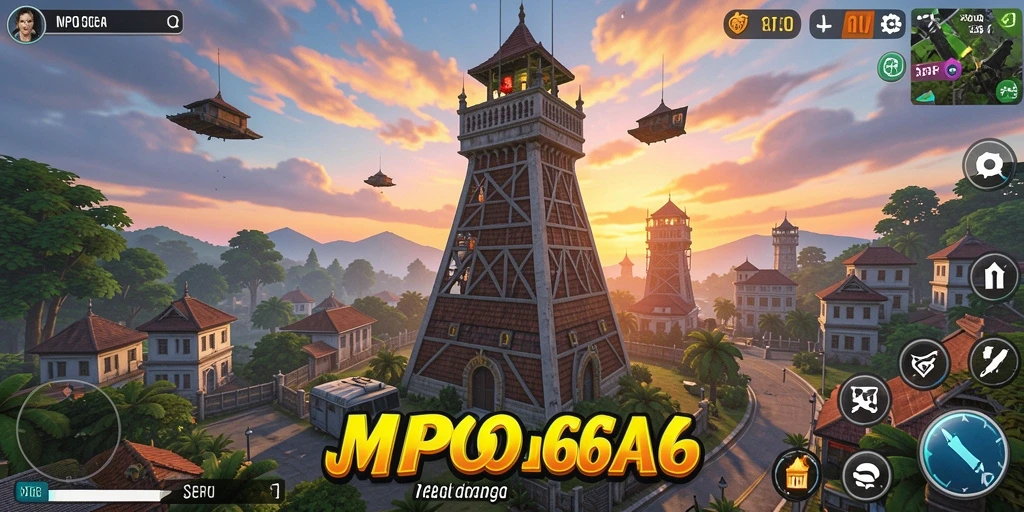 Tampilan seru gameplay menara pertahanan di MPO666.