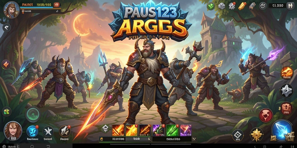 Screenshot utama yang menampilkan aksi pertarungan seru di dunia ARPG.