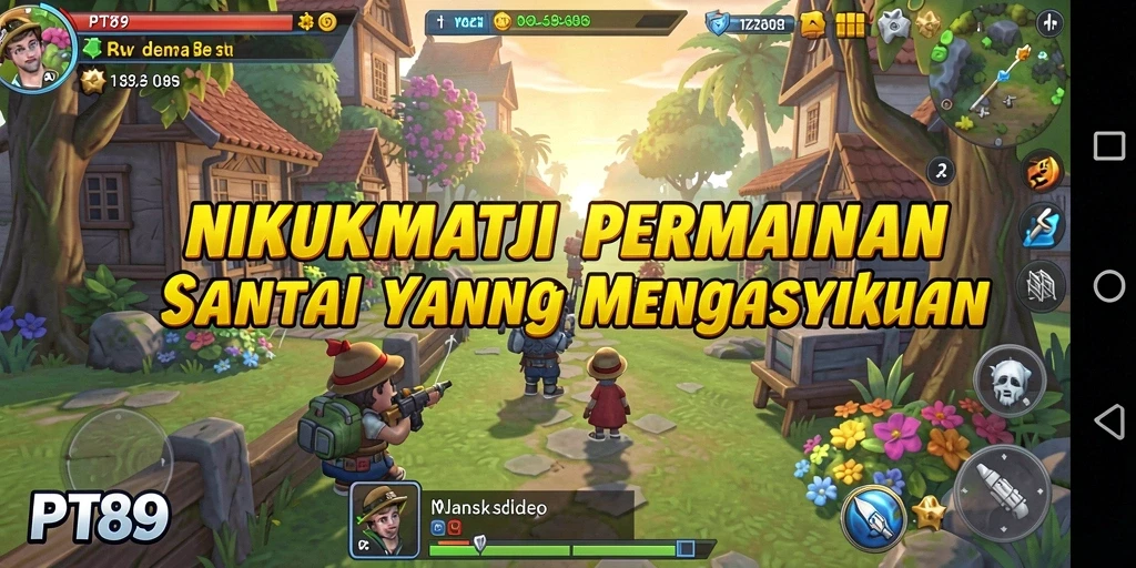 Tampilan gameplay PT89 yang seru dan penuh warna.