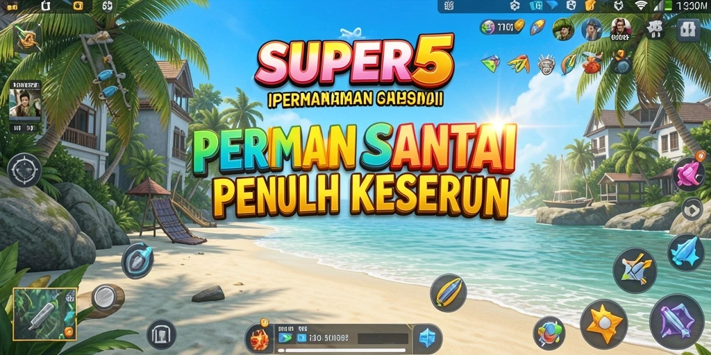 Tampilan menarik dari gameplay <strong>SUPER5</strong> yang menantang dan menyenangkan.