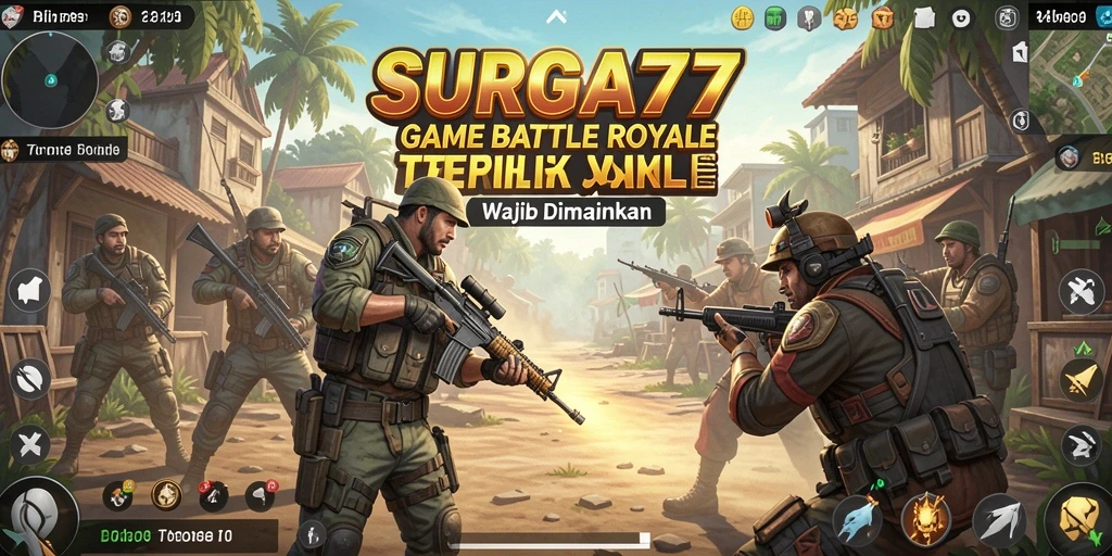 Tampilan menarik dari gameplay SURGA77 dengan aksi Battle Royale seru.