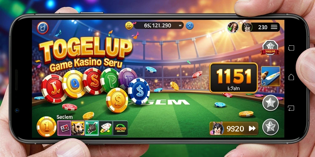 Tampilan gameplay seru TOGELUP dengan berbagai pilihan angka.