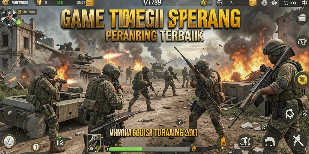 Tampilan gameplay seru dari VT789 yang menampilkan strategi perang yang menegangkan.